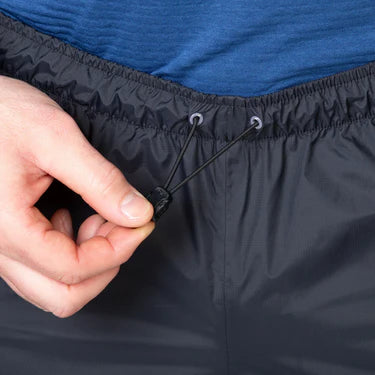 Mountain Equipment Zeno FZ Men's Pant Outdoor Action Black- Waistband With Drawcord