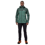 Mountain Equipment Zeno Men's Jacket Outdoor Action Fern/Pine- Front  Fit on Model