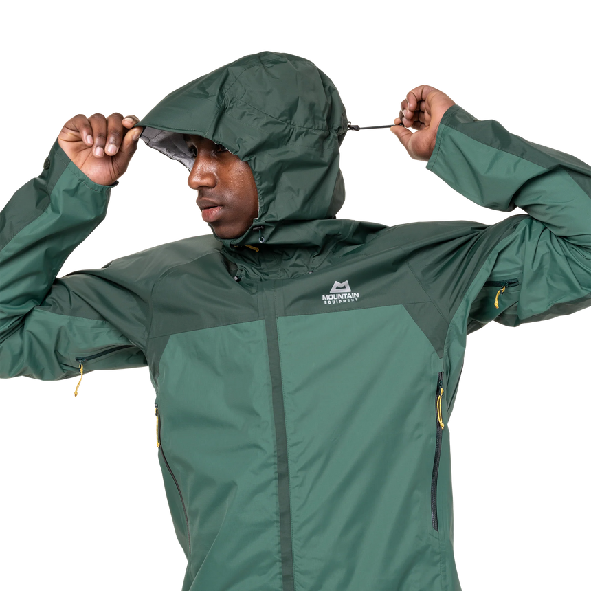 Mountain Equipment Zeno Men's Jacket Outdoor Action Fern/Pine- Mountain Hood