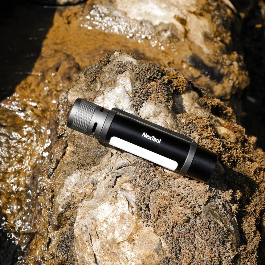 NexTool Thunder Flashlight in Use - Perfect for Camping, Night Rides, and Emergency Situations