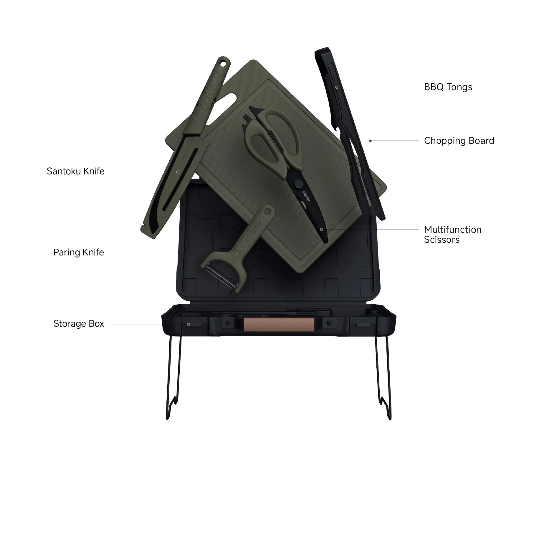 Nextool BBQ Kit Specifications - Complete 6-in-1 Barbecue Tool Set with All Features