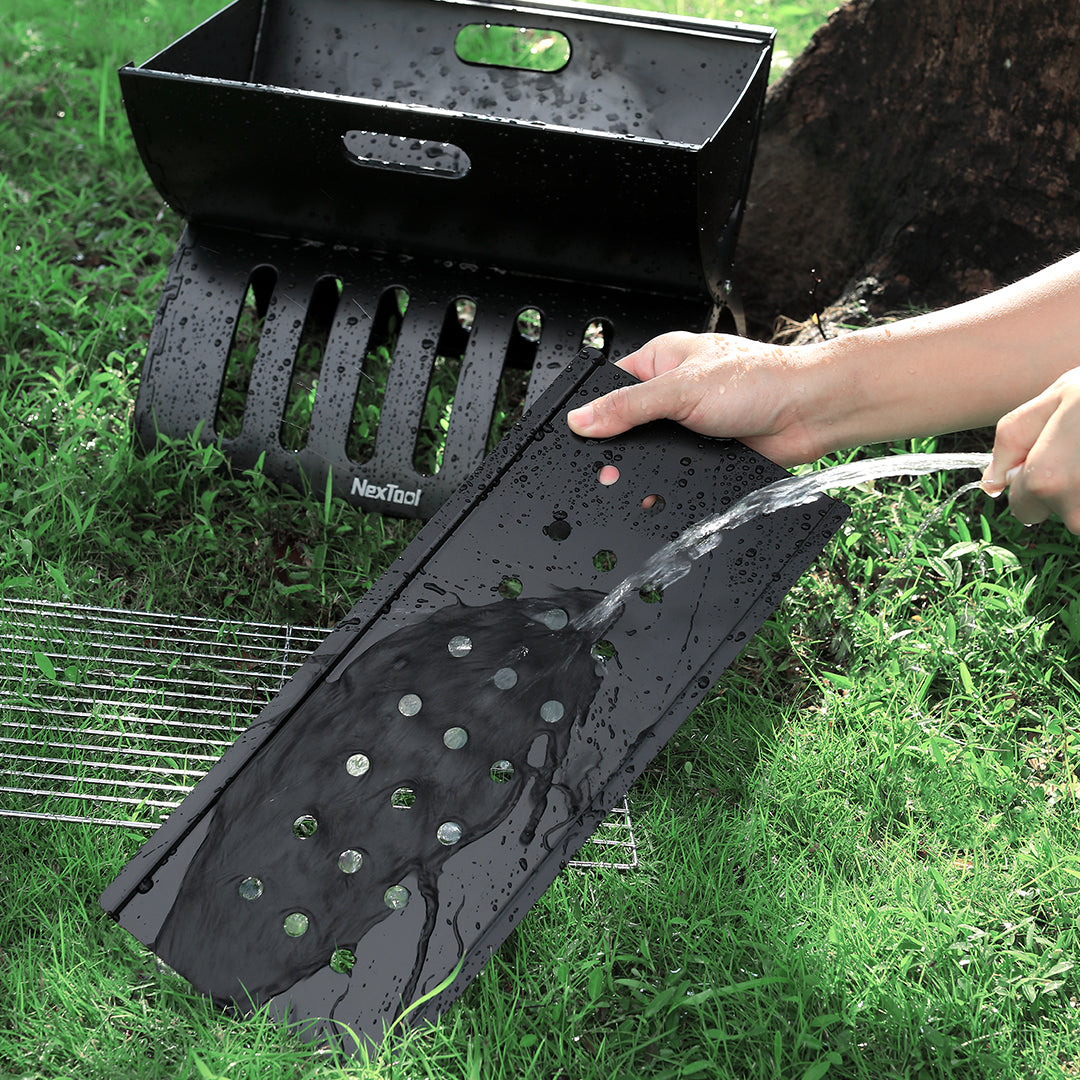 Nextool Camp Fun Folding Barbecue Grill Easy Assembly - Simple to Assemble and Disassemble for Cleaning