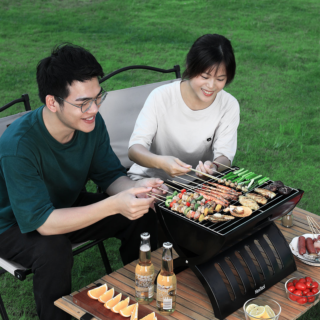 Nextool Camp Fun Folding Barbecue Grill Foldable Design - Compact 400 × 295 × 305mm for Easy Transport