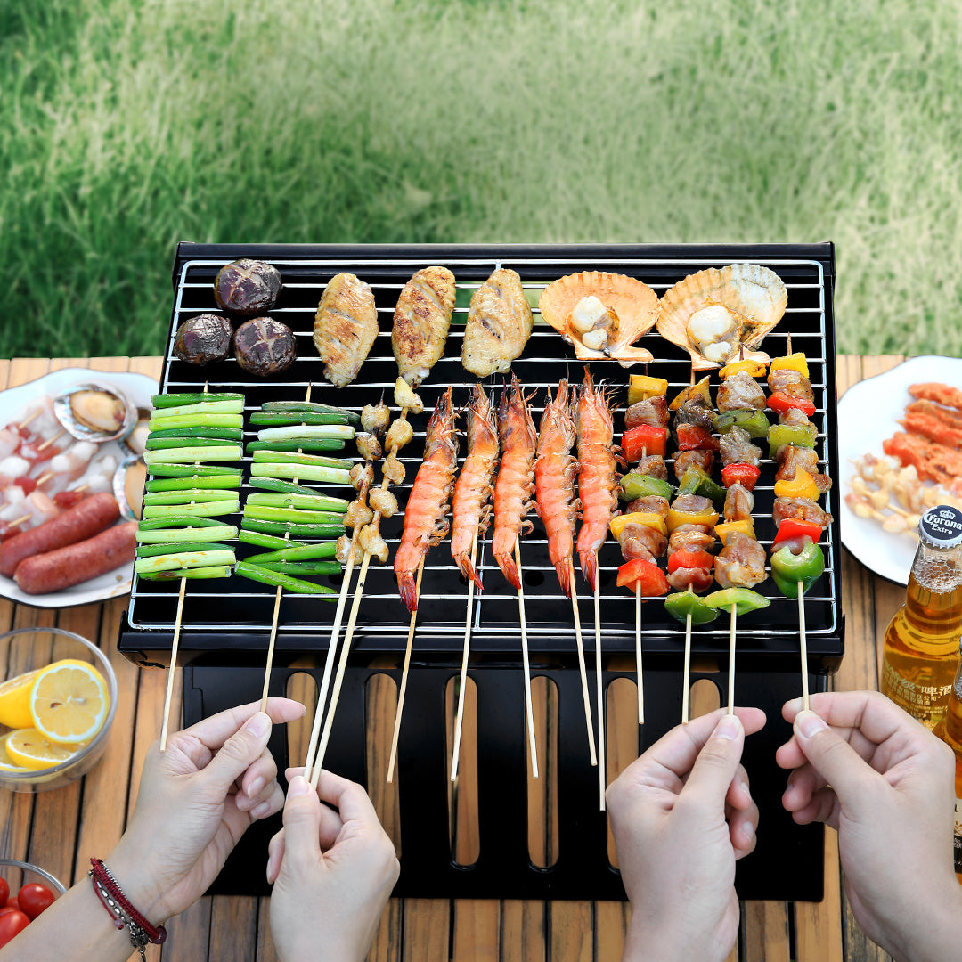 Nextool Camp Fun Folding Barbecue Grill Large Grill Space - High Grilling Efficiency for Groups Outdoors
