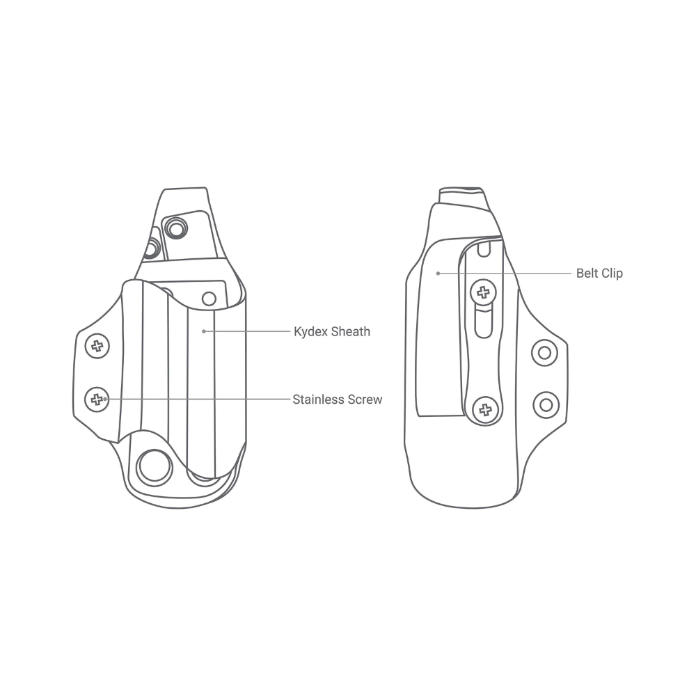 Nextool Kydex Sheath Lightweight Design - Only 38g for Comfortable All-Day Carry