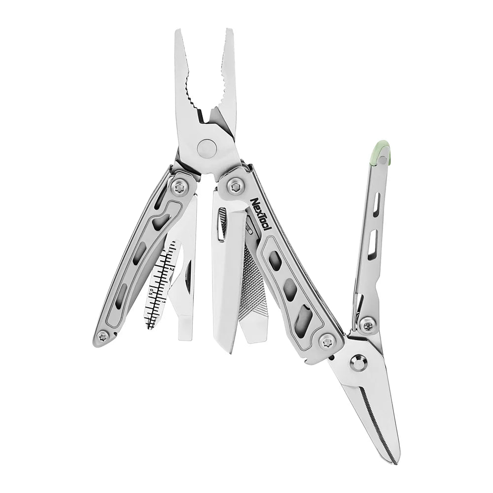 Nextool Mini Flagship F12 NexScissor 2.0 - Hybrid Serrated and Curved Blades for Precision Cutting