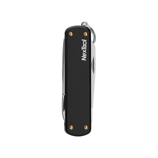 Nextool Mini Pocket Knife Black - 4-in-1 Ultra-Light EDC Closed, 28.5g