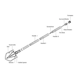 Nextool Multi Functional Shovel Large Detachable Structure - Four-Section Design for Easy Storage and Transport
