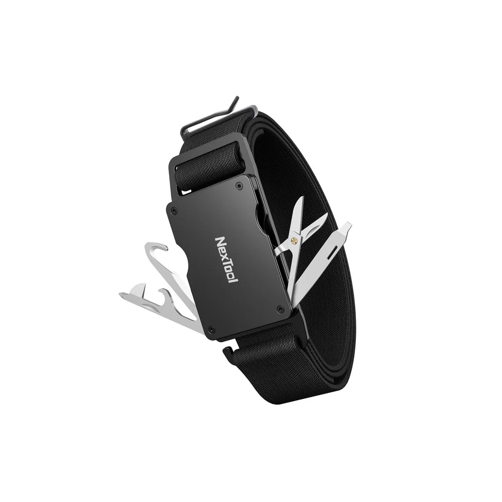 Nextool Multifunctional Belt P50 - 10-in-1 Tool Buckle with All Essential Functions Displayed
