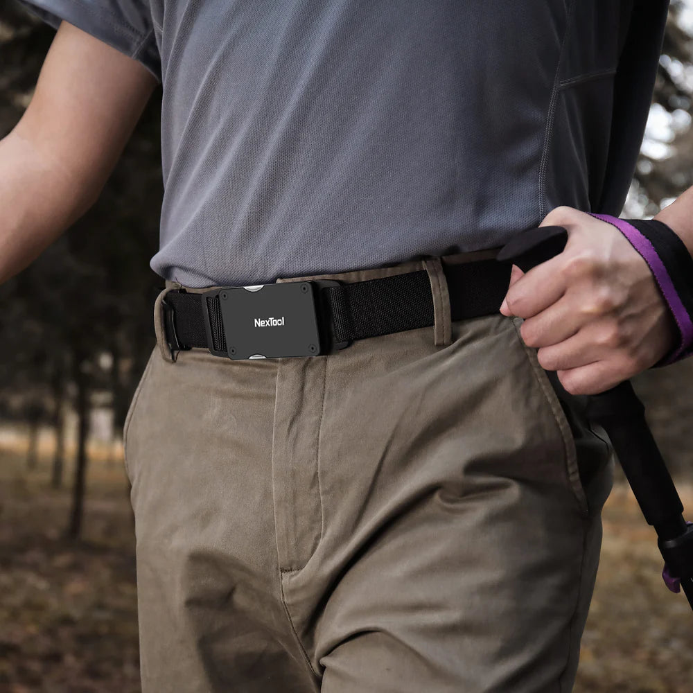 Nextool Multifunctional Belt P50 Lightweight Alloy Buckle - Zero Pressure Points for City Commutes to Weekend Treks