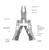 Nextool Silver Blade EDC Tool Specifications - Complete 14-in-1 Card-Sized Multitool with All Features