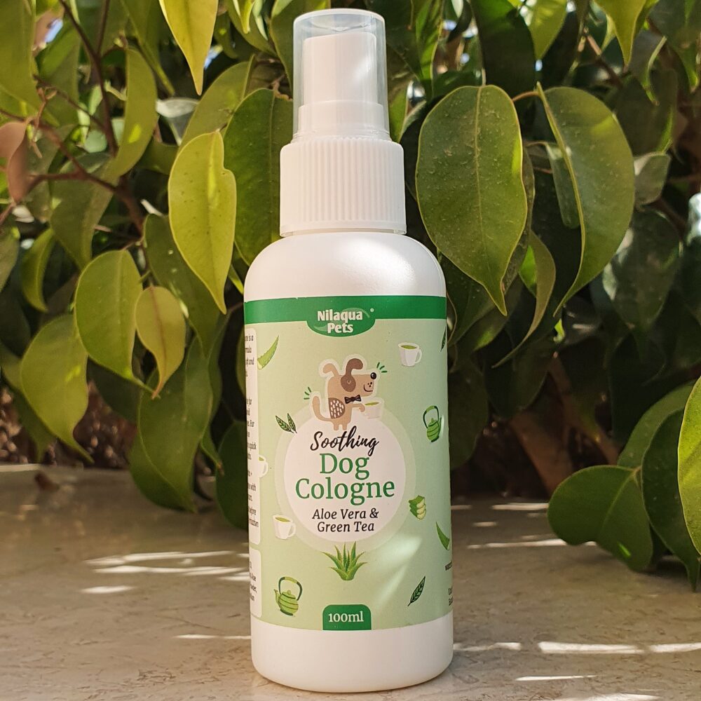 Nilaqua Pets Aloe Vera & Green Tea Dog Cologne Outdoor Action