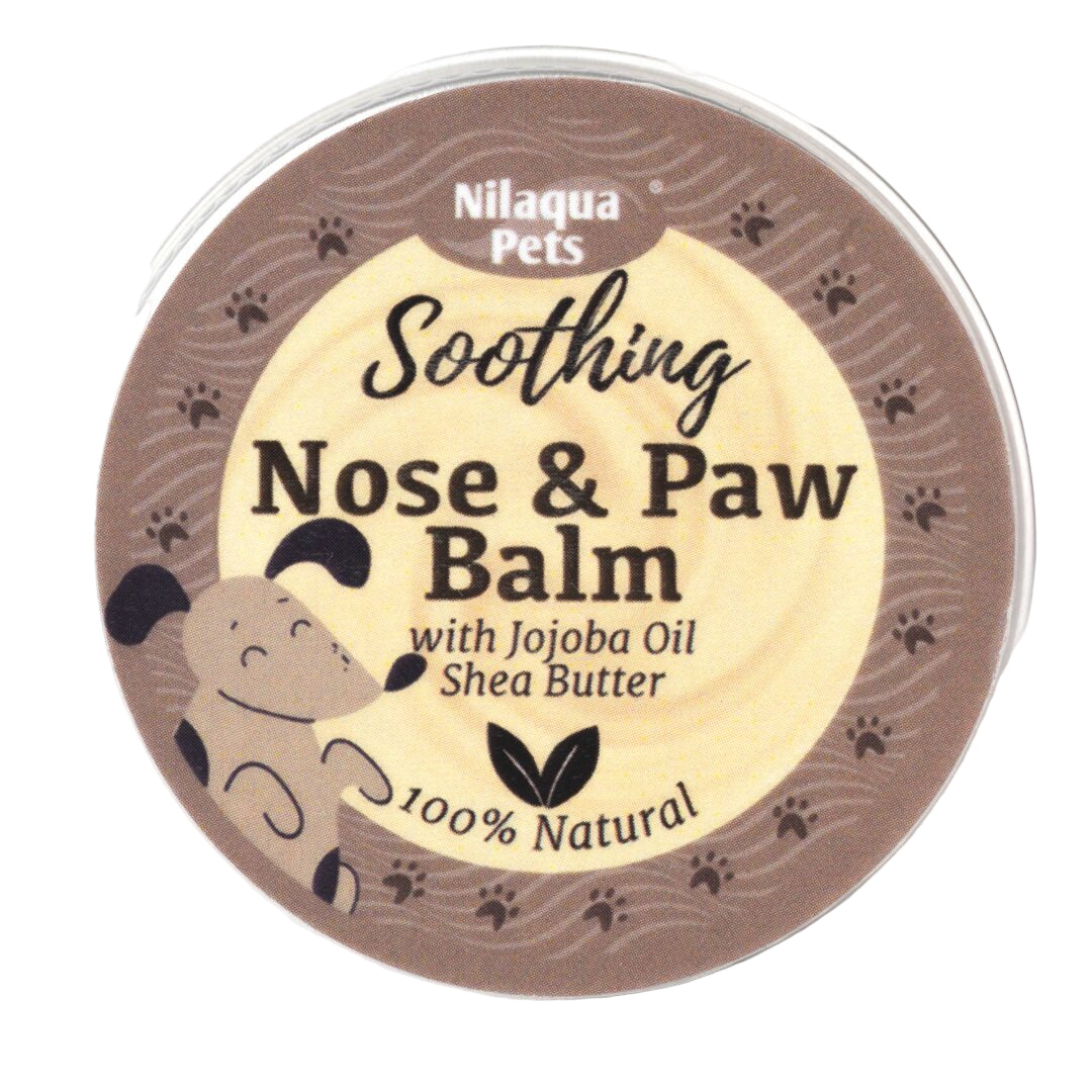 Nilaqua Pets Soothing Nose & Paw Balm with Jojoba Oil & Shea Butter