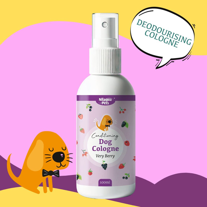 Nilaqua Pets Very Berry Dog Cologne Outdoor Action 100ml- deodorising cologne