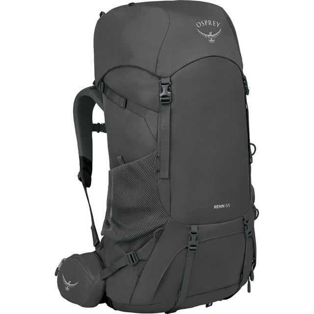 Osprey Renn 65 Women's Backpack Dark Charcoal/Gray Wolf Front Angle