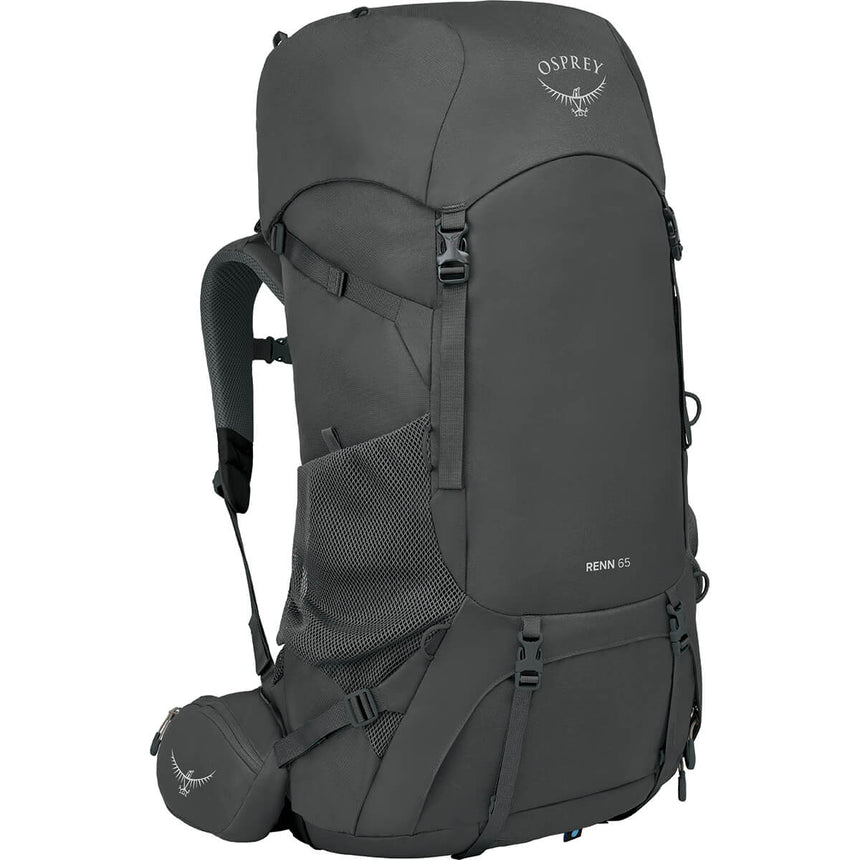 Osprey Renn 65 Women's Backpack Dark Charcoal/Gray Wolf Front Angle