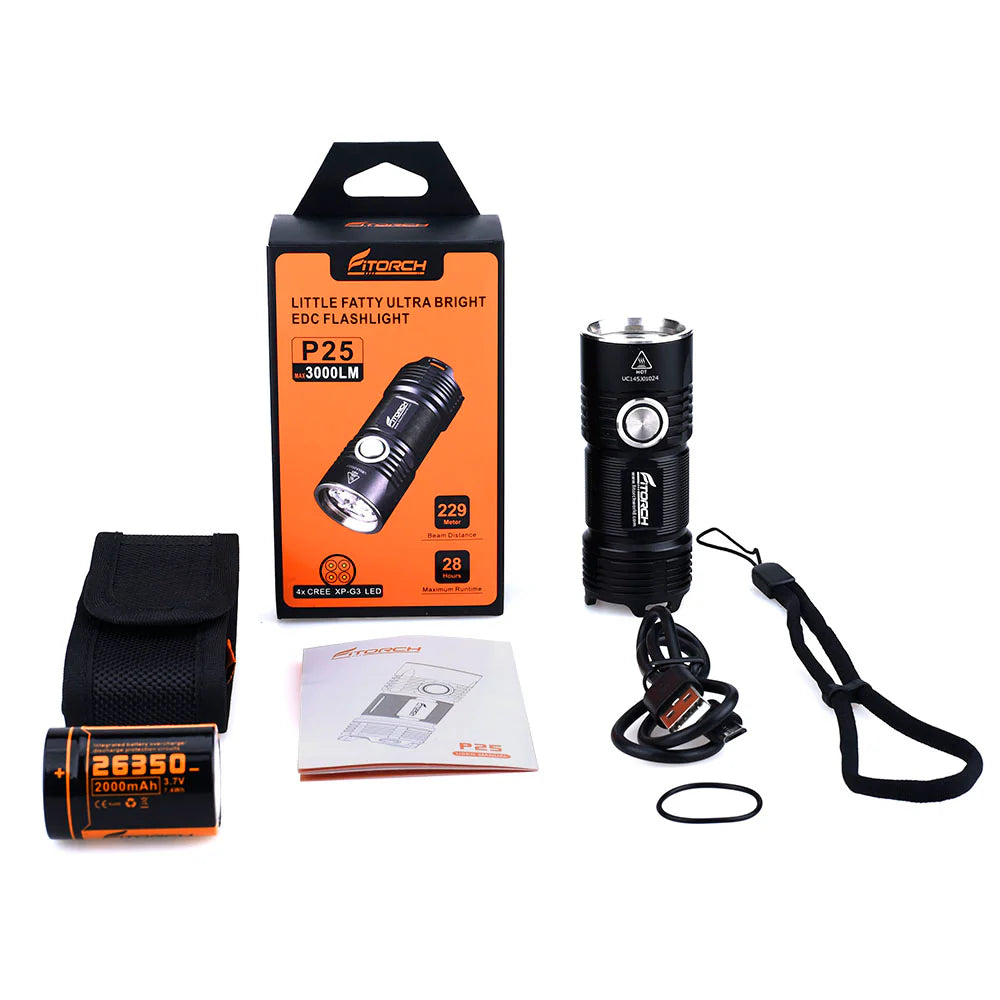 Outdoor Action
Fitorch P25 EDC 3000LM Flashlight