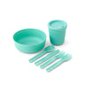 Sea to Summit Passage Dinnerware Set- 6 Piece Outdoor Action Aqua Sea- Product Overview