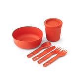 Sea to Summit Passage Dinnerware Set- 6 Piece Outdoor Action Spicy Orange- Product Overview