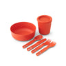 Sea to Summit Passage Dinnerware Set- 6 Piece Outdoor Action Spicy Orange- Product Overview