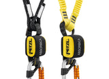 Petzl Absorbica®-Y MGO Dual Lanyard - Both Styles With Close Up Connector