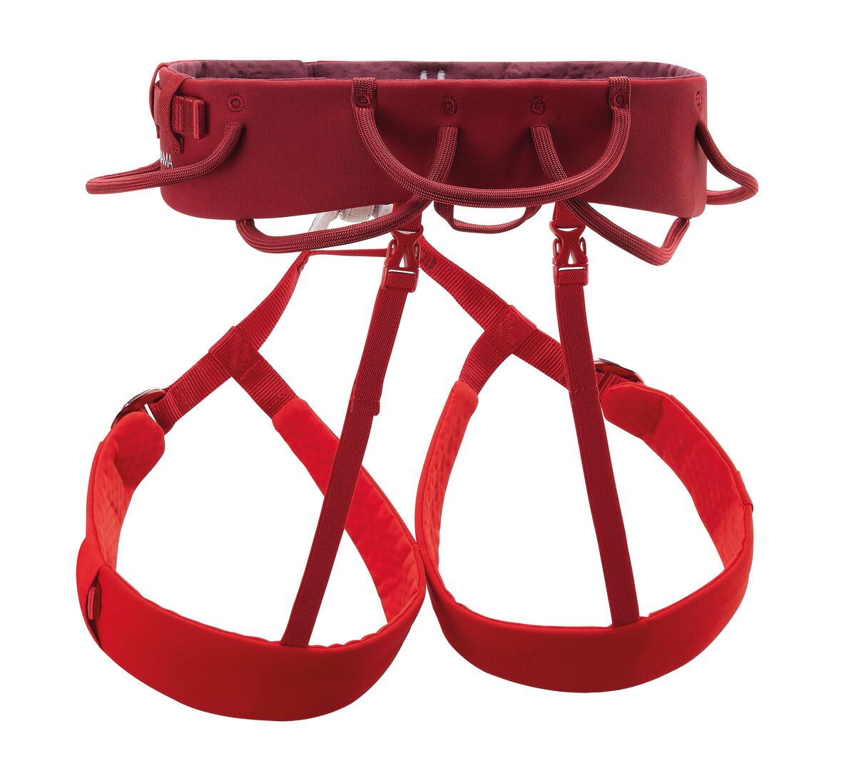 Petzl Adjama Climbing Harness Dark Red - Back