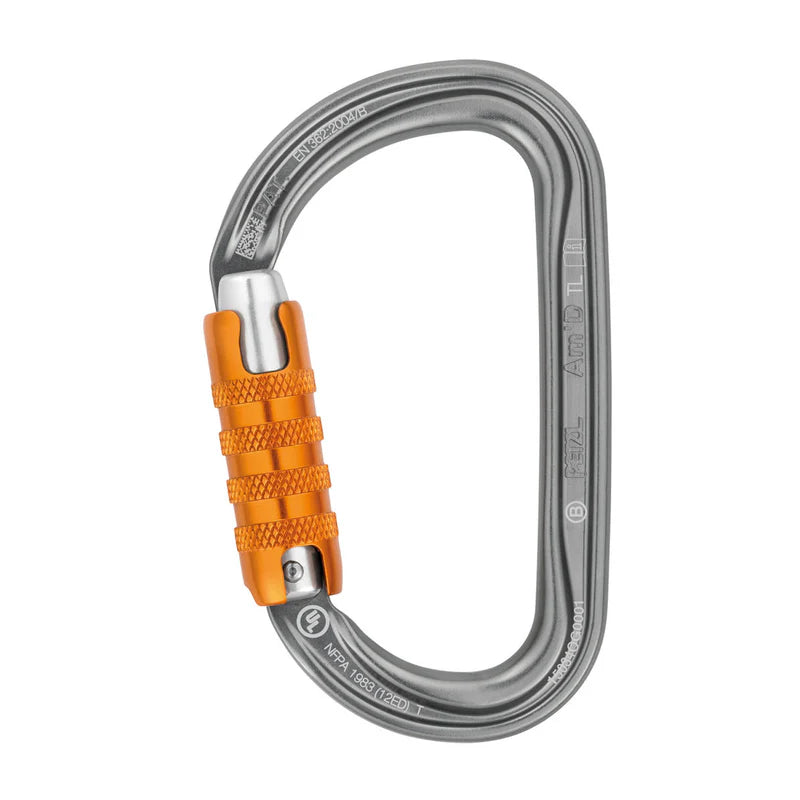 Petzl Am’D Aluminium Carabiner Triact-Lock Grey - Product Overview