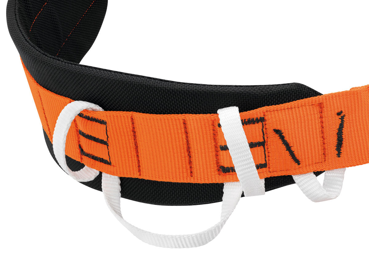 Petzl Aven Harness Orange/Black - Back Strap Close Up