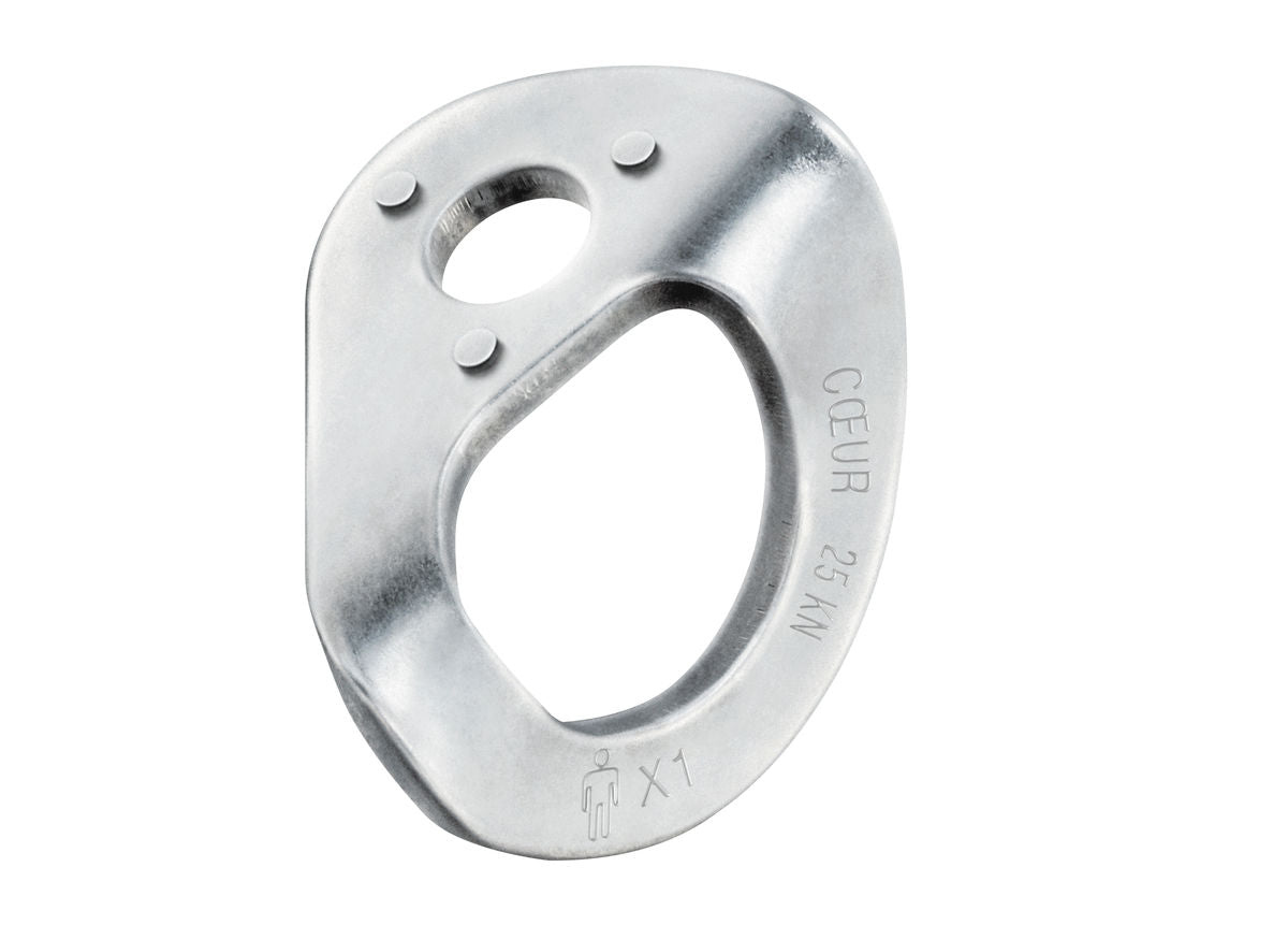 Petzl Coeur Hanger S/Steel 20 Pack 10mm - Hanger anti-rotation system