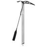 Petzl Glacier Linkin Ice Axe Gray - Front with LINKIN Leash