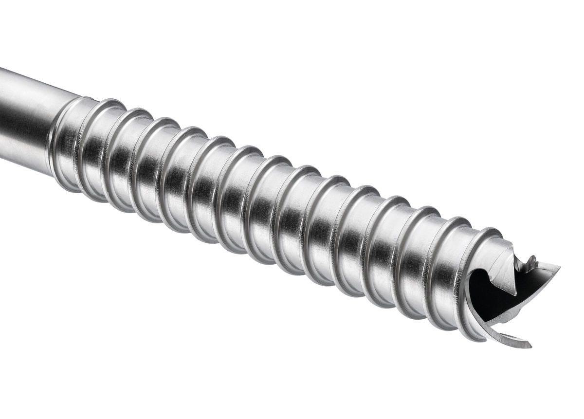 Petzl Laser Speed Ice Screw - Tri-toothed drill shape enhances grip