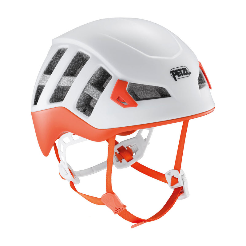 Petzl Meteor Helmet Red/Orange - Front Angled View