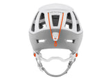 Petzl Meteora Women's Helmet White/Grey - Back View with String Attachment