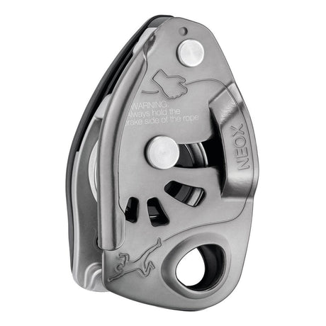 Petzl Neox Belay Device Light Grey - Front