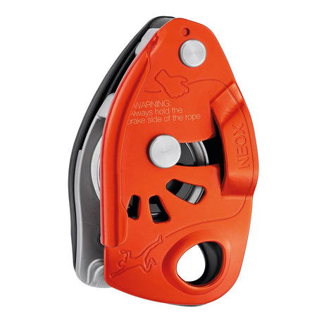 Petzl Neox Belay Device Orange - Front