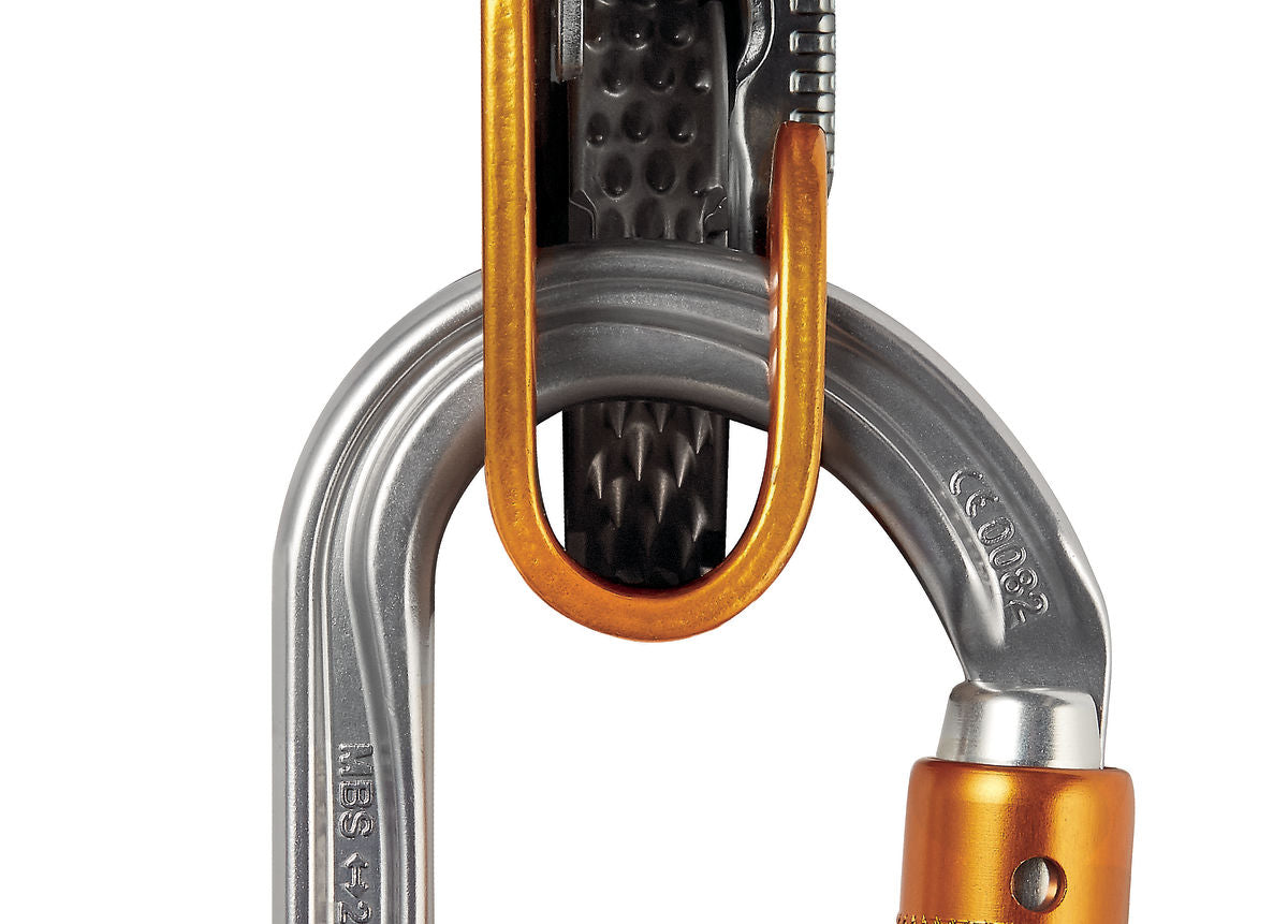 Petzl Ok Carabiner Triact-Lock Grey - Top Attachment 