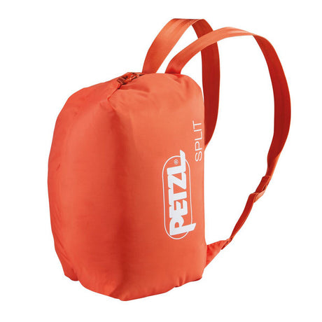 Petzl Split Rope Bag Red/Orange - Front Angled View