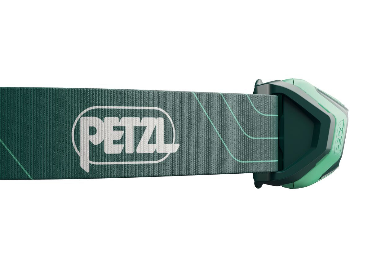 Petzl Tikkina® 300 Headlamp Green - Side Strap Close Up