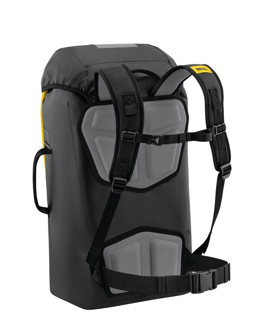 Petzl Transport 45 Backpack Yellow/Black - Back Angle