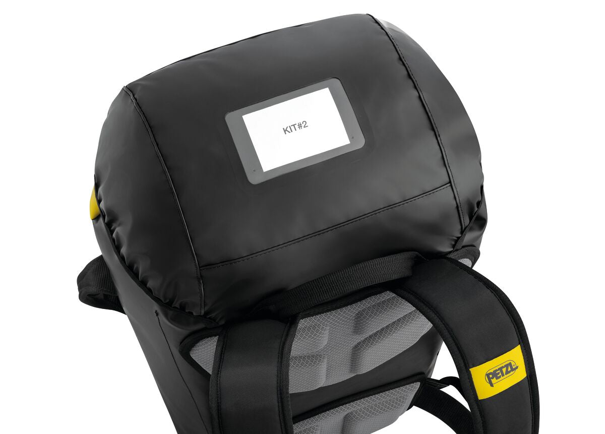 Petzl Transport 45 Backpack Yellow/Black - Closed Lid Top