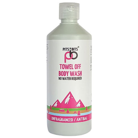 Pits & Bits® Towel Off® Body Wash – Antibacterial, Antiviral & Unfragranced
