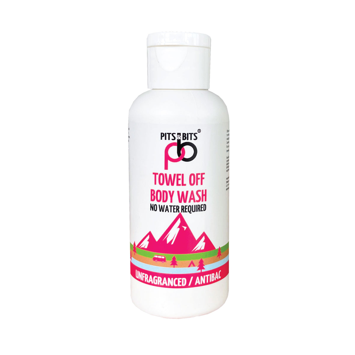 Pits & Bits® Towel Off® Body Wash – Antibacterial, Antiviral & Unfragranced