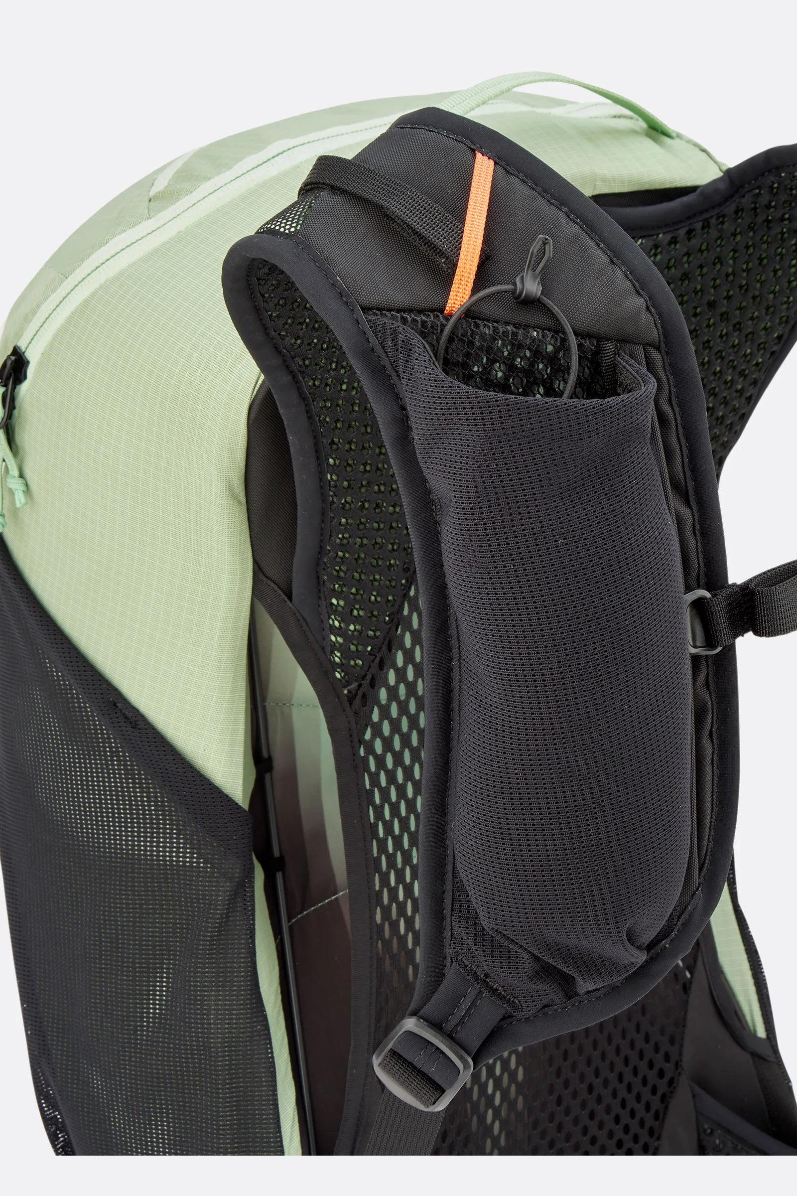 Rab Airox 18L Day Pack in Fig Green/Black - Side Pocket Detail