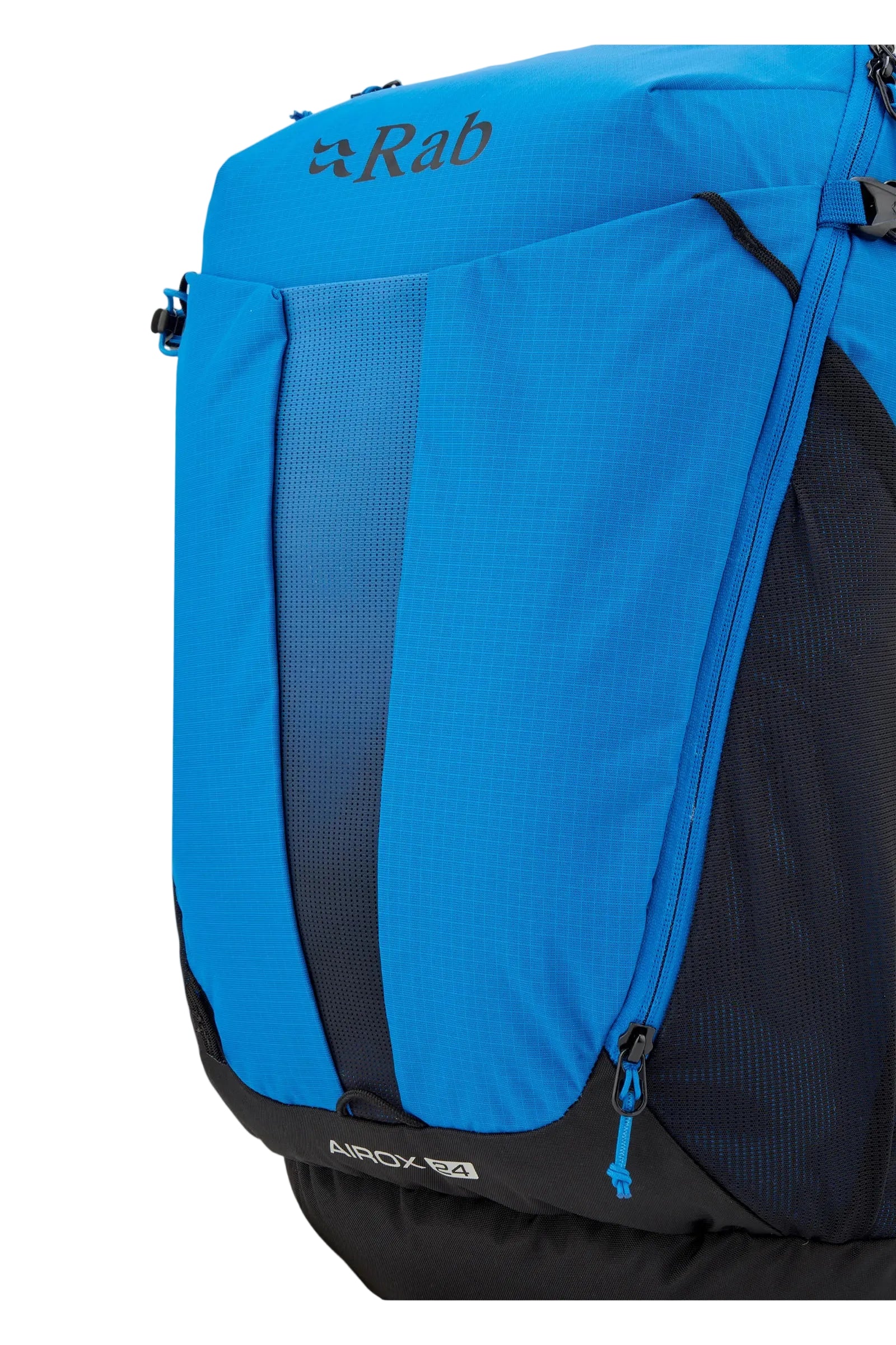 Rab Airox 24L Day Pack in Maya Blue/Black - Side View