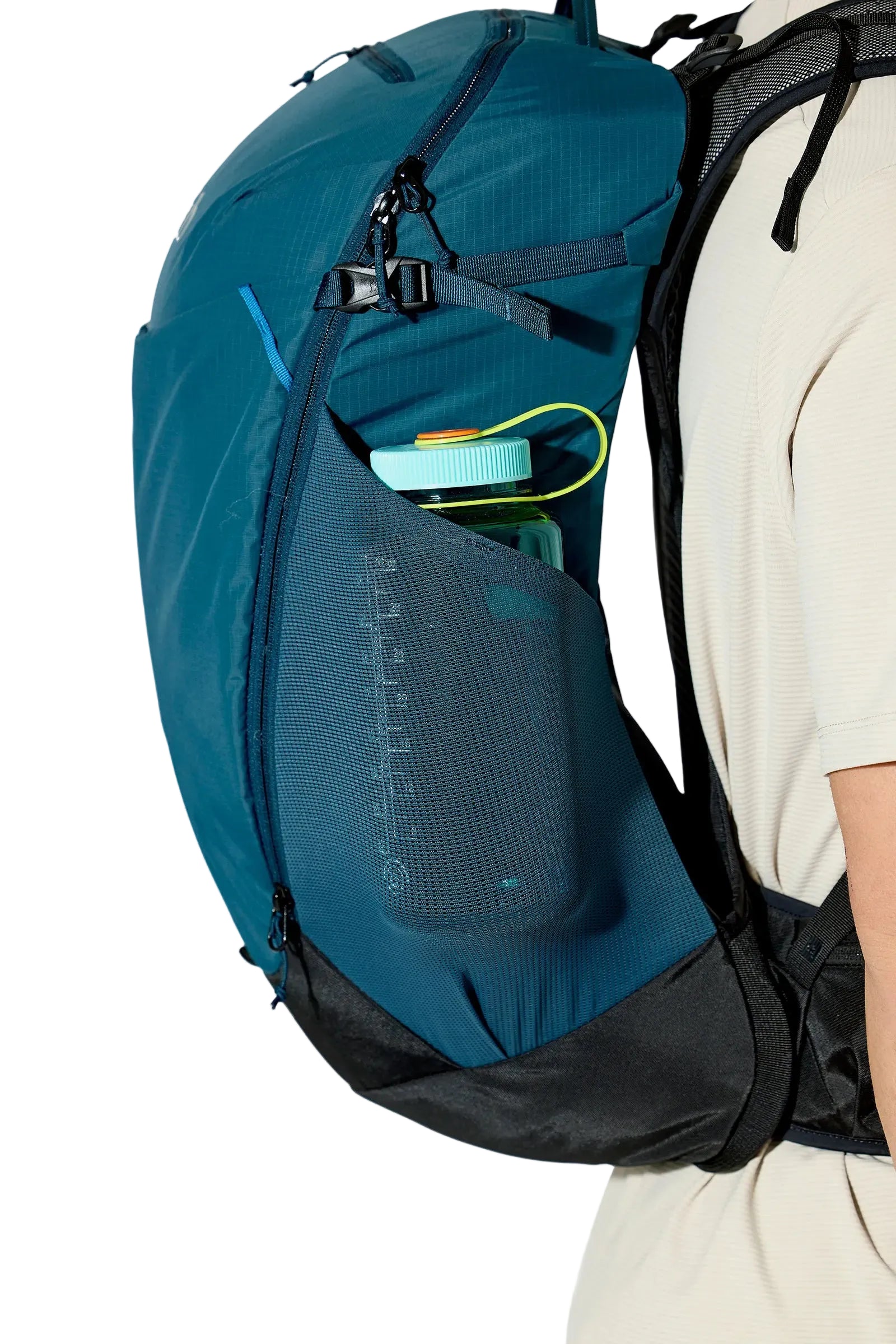 Rab Airox 24L Day Pack in Tempest Blue - Hipbelt Adjustment Detail