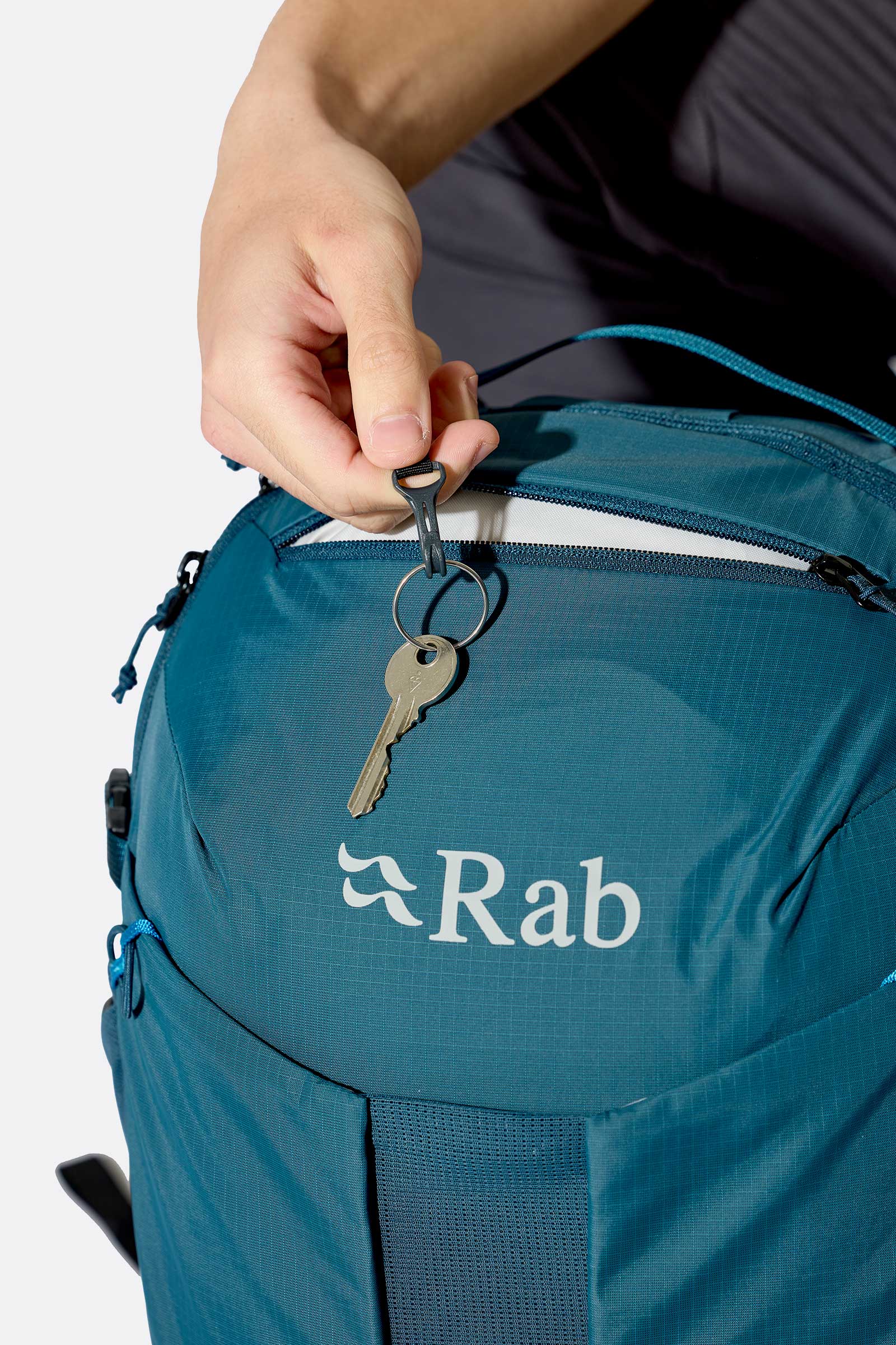 Rab Airox 24L Day Pack in Tempest Blue - On Model Front View Alt 2