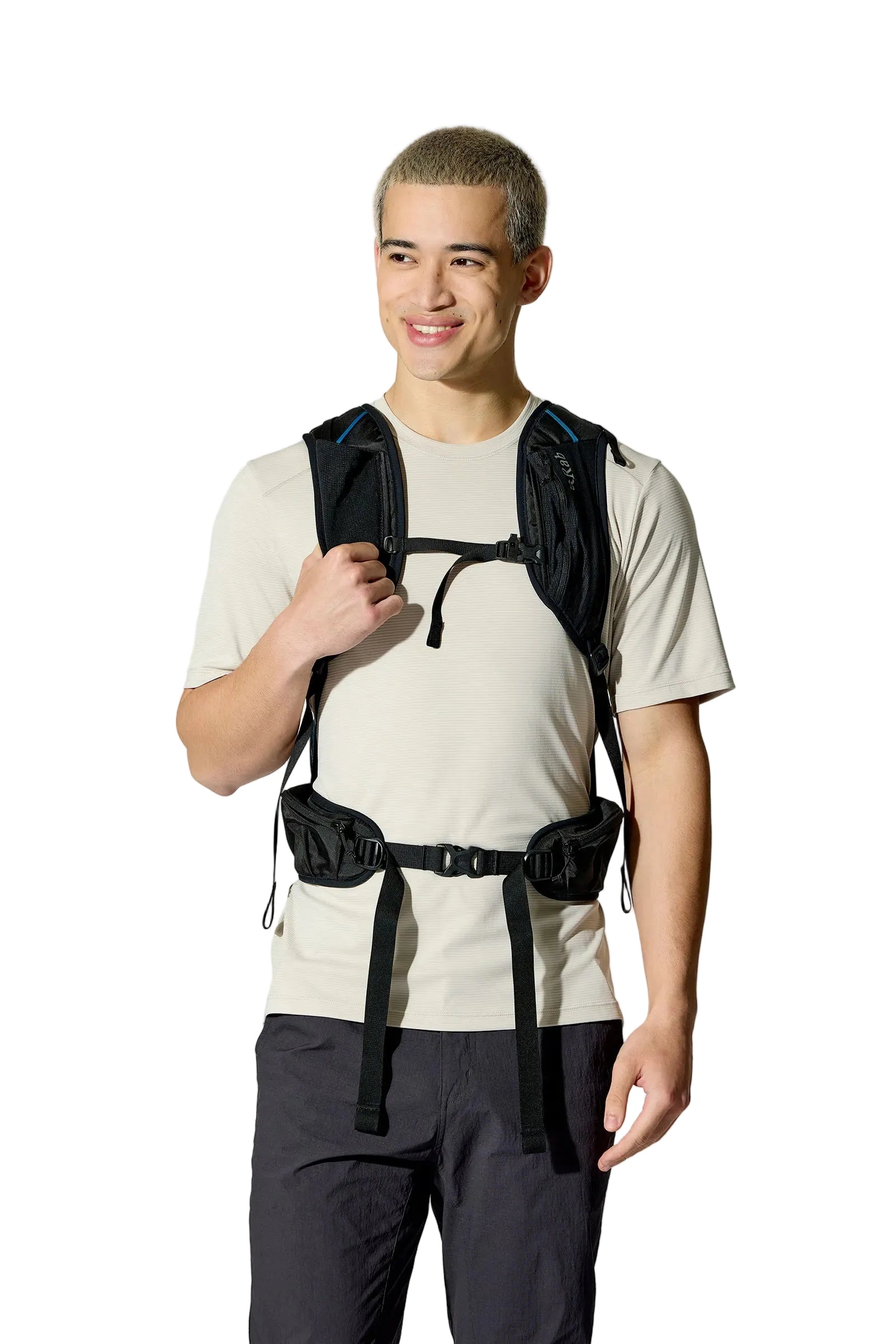 Rab Airox 24L Day Pack in Tempest Blue - On Model Full Length View