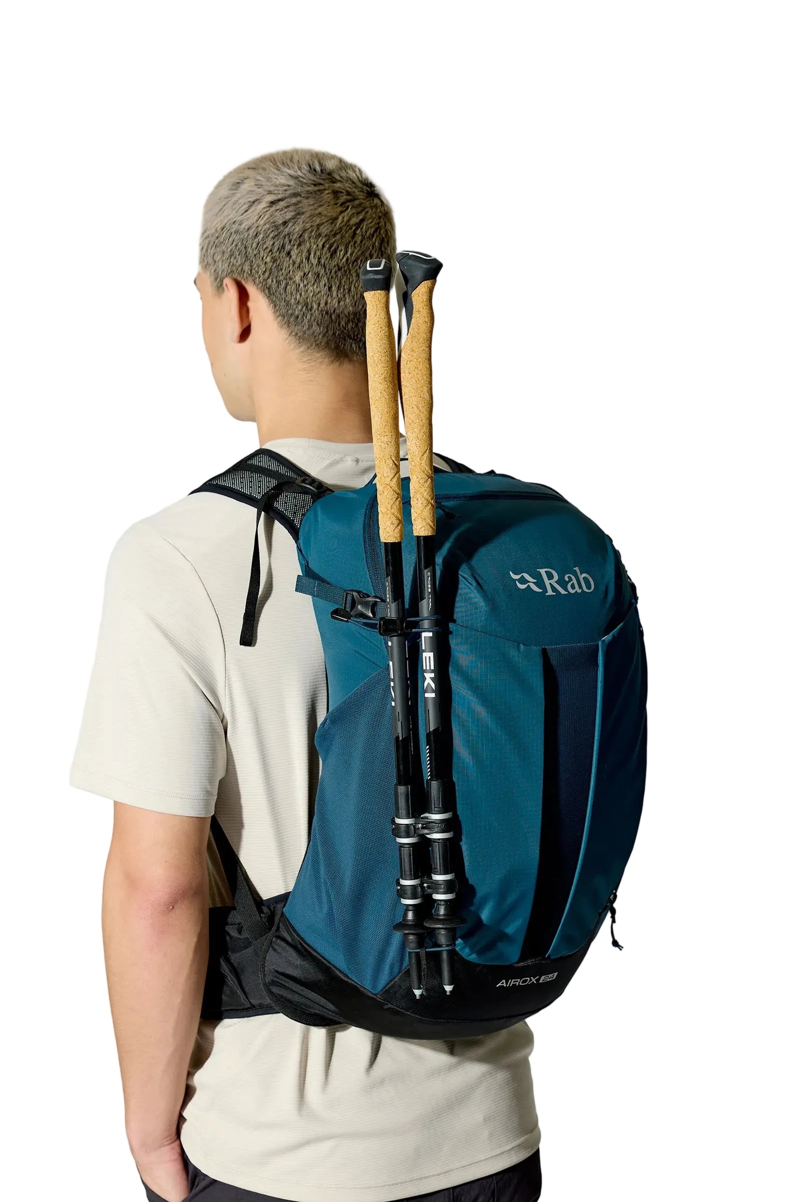  Rab Airox 24L Day Pack in Tempest Blue - On Model Side View Alt 4