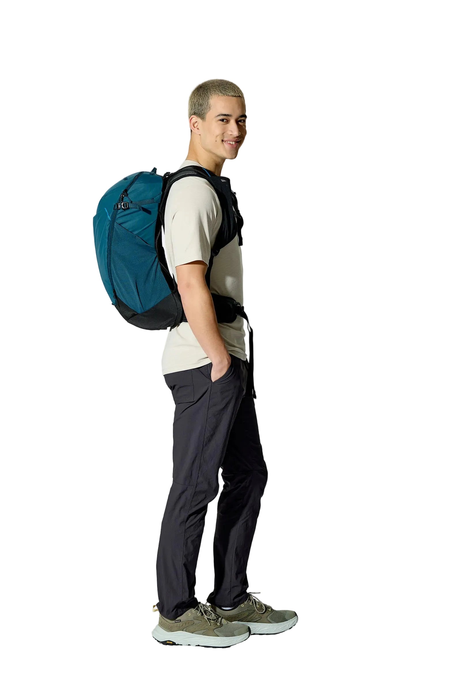 Rab Airox 24L Day Pack in Tempest Blue - On Model Side View Alt 5