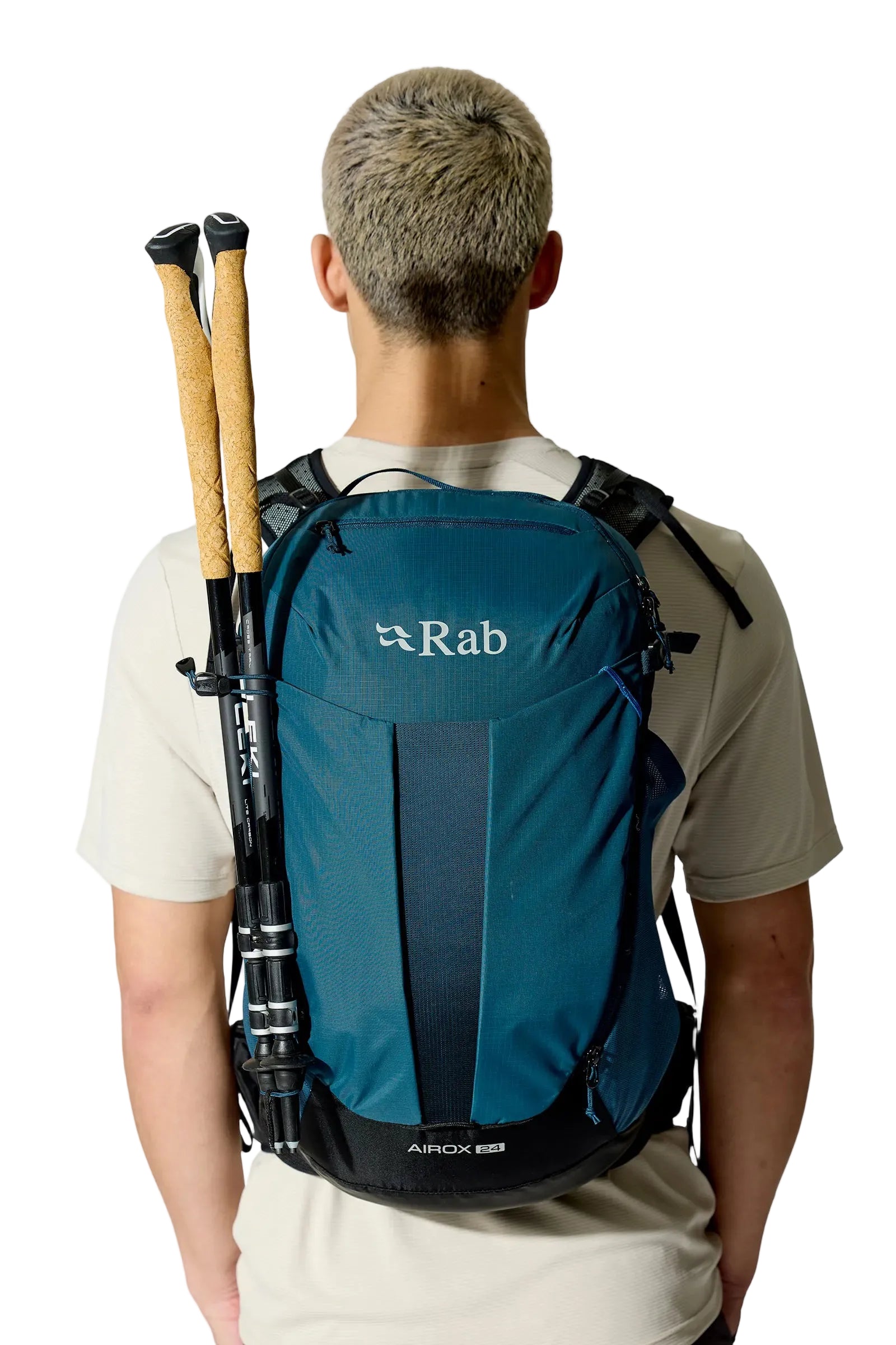 Rab Airox 24L Day Pack in Tempest Blue - Side Pocket Detail